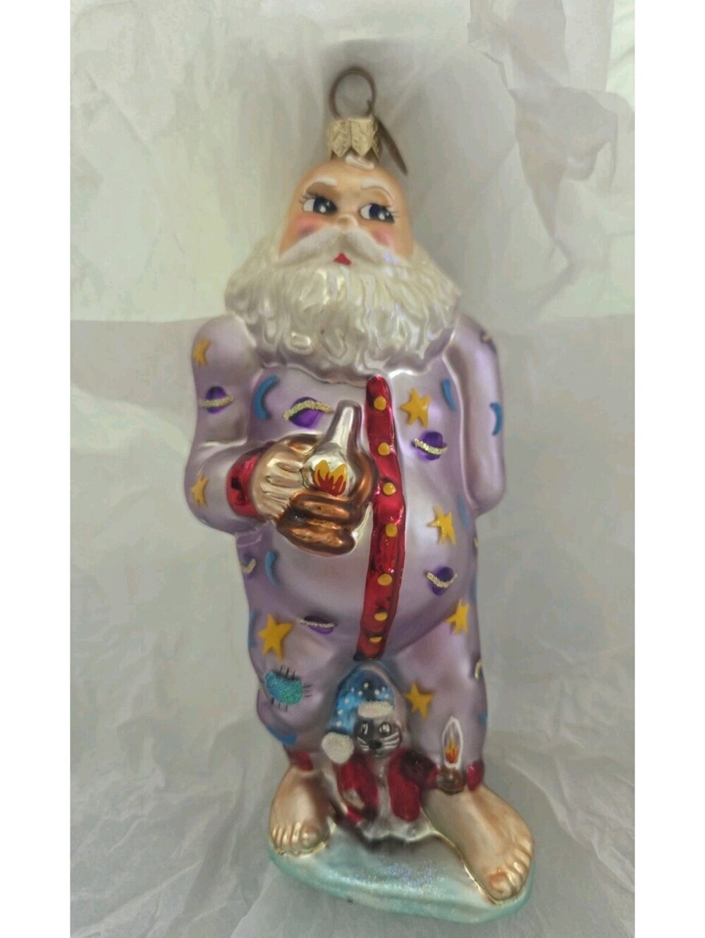 Christopher Radko 2000 Handpainted Glass Ornament - Santa Jamas